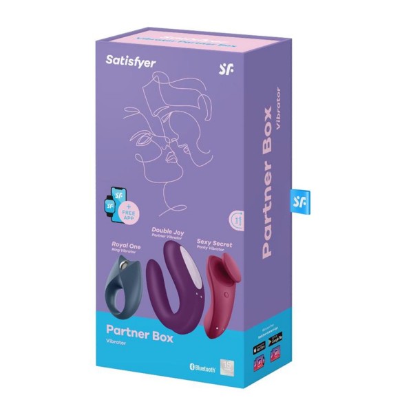 Satisfyer partner box 3 set vibrador 1un